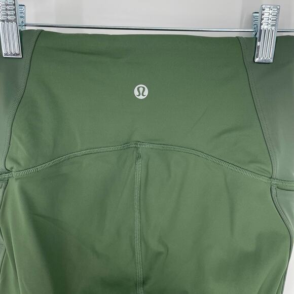 Lululemon Uncovered Strength High Rise Crop 23" Size 4 Algae Green - Picture 7 of 10